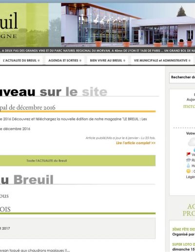 Site du Breuil en Bourgogne : Page d'accueil