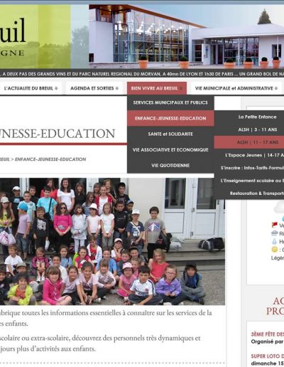 Site du Breuil en Bourgogne : Rubrique Bien vivre