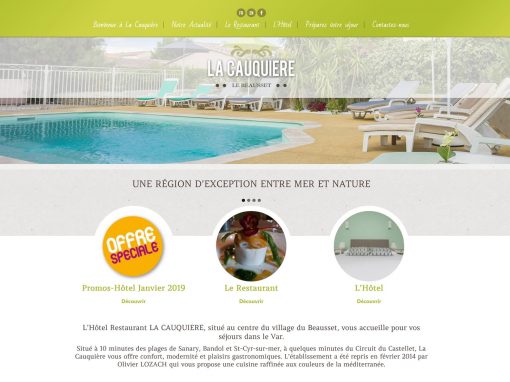 L’Hôtel Restaurant LA CAUQUIERE