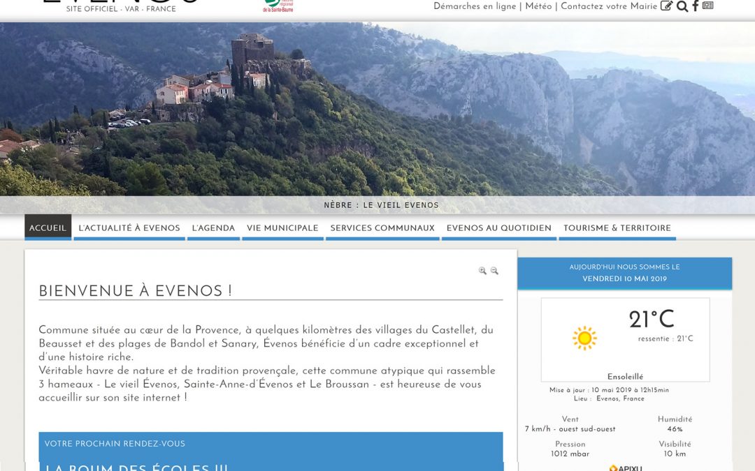 Site officiel de la ville d&rsquo;EVENOS