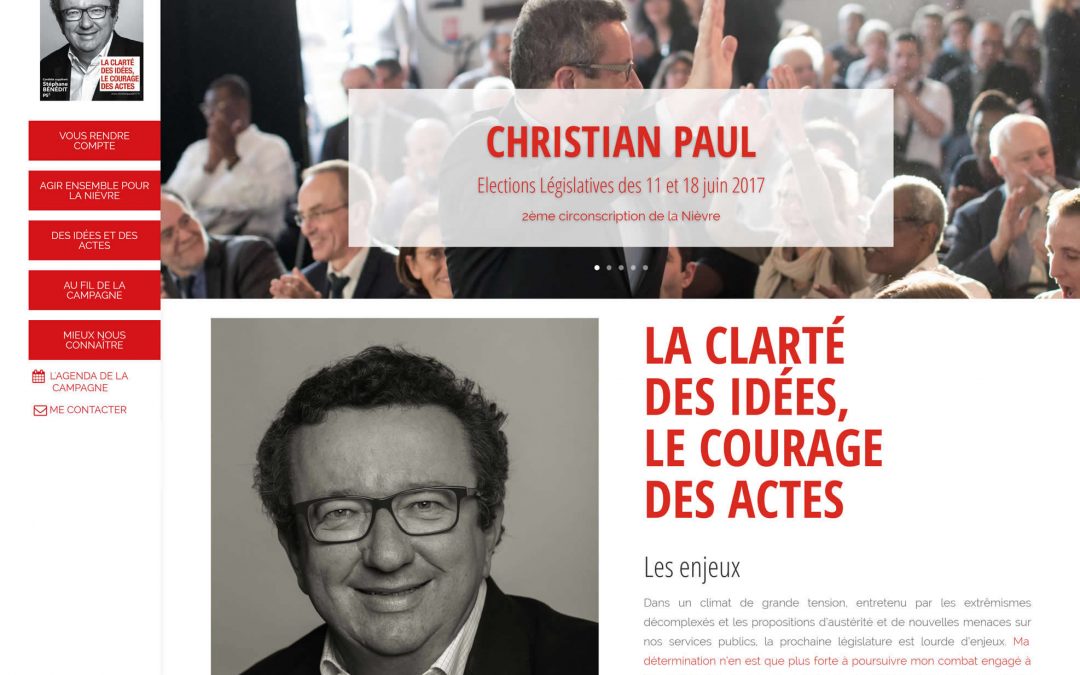 Site de campagne de Christian PAUL