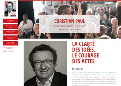 Site de campagne de Christian PAUL