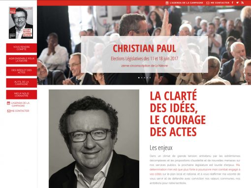 Site de campagne de Christian PAUL