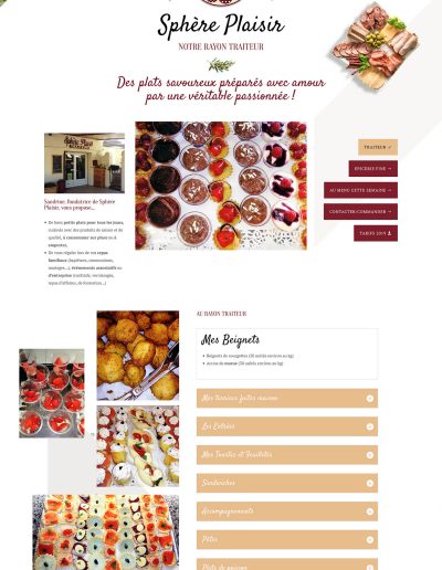 Le rayon Traiteur de Sphère Plaisir