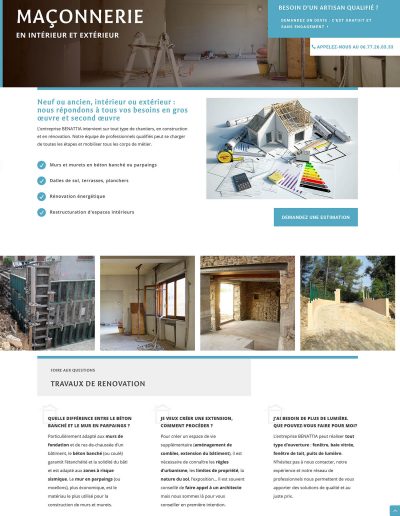 Entreprise Benattia : Maconnerie et Gros oeuvre