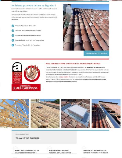 Entreprise Benattia : tous travaux de toitures