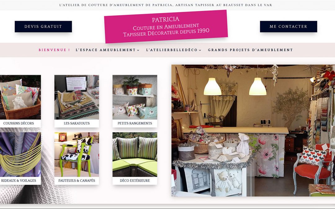 Patricia, Couture en Ameublement