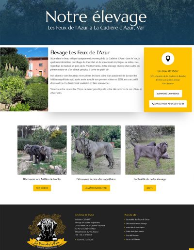 Elevage Les Feux de l'Azur : Découvrez notre élevage