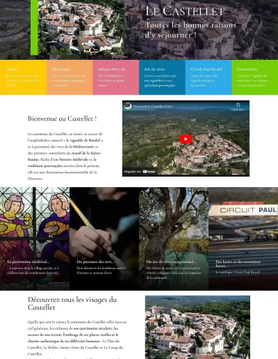 Accueil partie 1-Site du Castellet Tourisme