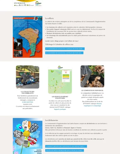 Vie quotidienne : collecte des déchets - Site officiel du Castellet