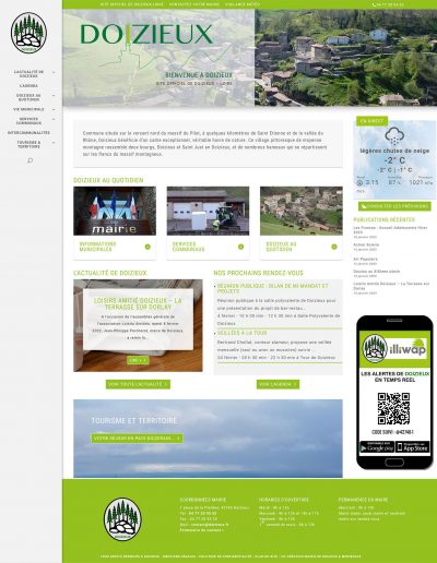 Site officiel de Doizieux : page d'accueil