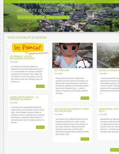 Site officiel de Doizieux : actualités des projets en cours
