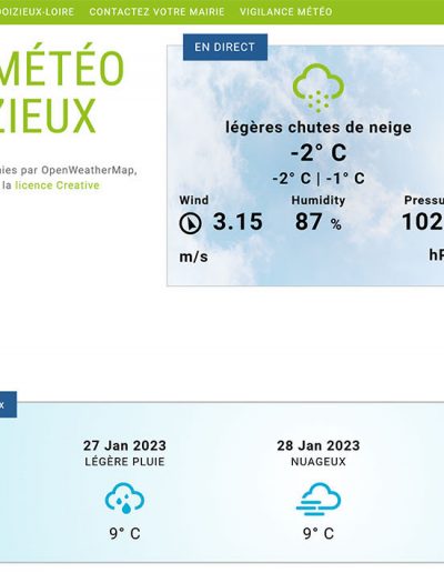 Site officiel de Doizieux : météo et prévisions