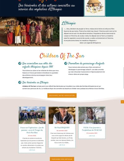 Children Of The Sun : Page d'accueil