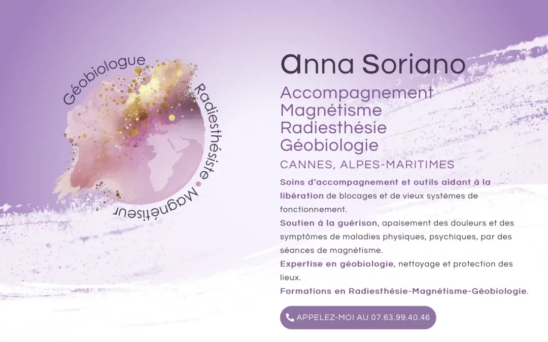 Page d'accueil du site de Anna Soriano