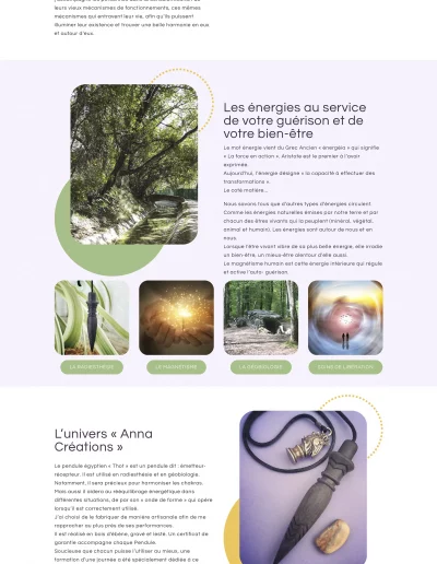 Page d'accueil du site de Anna Soriano