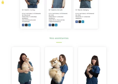 Clinique vétérinaire MATOUVAR : page L'équipe