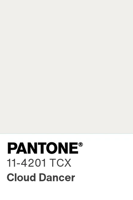 cloud dancer pantone couleur annee 2026